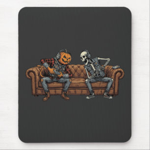 Tapis De Souris Duo de jeu en coopération sur canapé Halloween