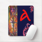 TAPIS DE SOURIS DURENDAL, ÉPÉE ROMANTIQUE ET MONOGRAMME ANGEL (Avec souris)