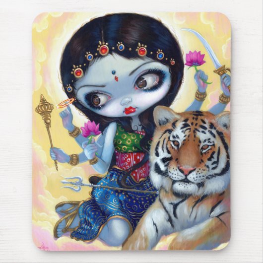 Tapis De Souris "Durga et le tigre" Mousepad (Devant)
