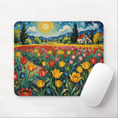 Tapis De Souris Dutch Tulip Field (Avec souris)