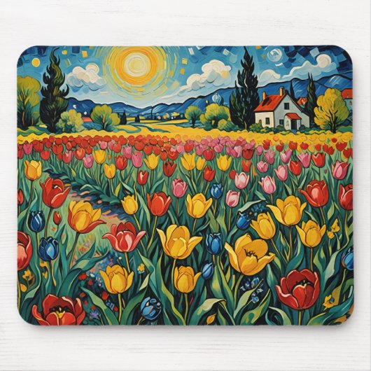 Tapis De Souris Dutch Tulip Field (Devant)