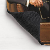 Tapis De Souris Dwight Eisenhower Président Portrait de la Maison  (Coin)