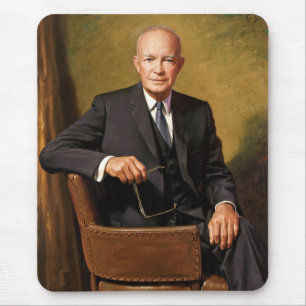 Tapis De Souris Dwight Eisenhower Président Portrait de la Maison