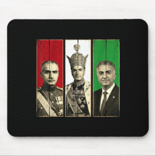 Tapis De Souris dynastie Pahlavi trois générations reza shahPahlav