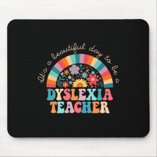 Tapis De Souris Dyslexie Professeur Retro Dyslexia Thérapiste Spir