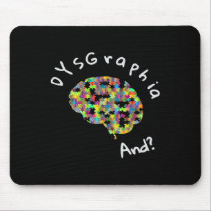 Tapis De Souris Dyslexie Sensibilisation Dysgraphie Écriture Écrit