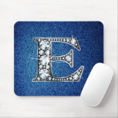 Tapis De Souris E Faux-"Diamond Bling" sur Denim Mousepad (Avec souris)