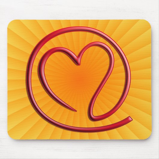 Tapis De Souris e m a i i l 4 o u | radiale jaune (Devant)