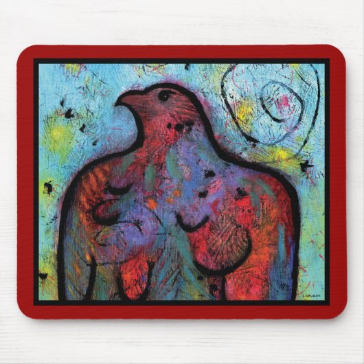 Tapis De Souris Eagle fier Mousepad - 9,25" x 7,75" (Devant)