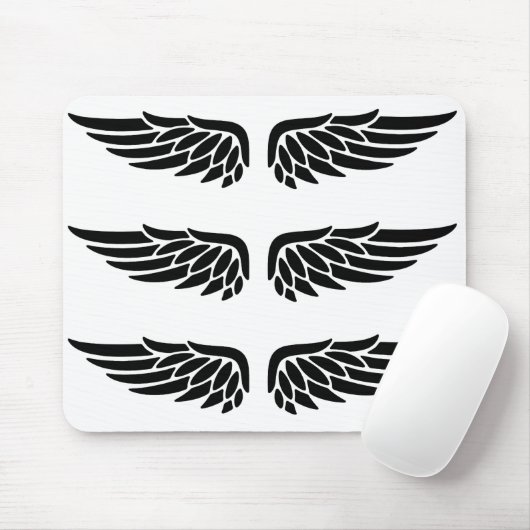 Tapis De Souris Eagle wing black&white theme (Avec souris)