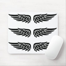 Tapis de souris Eagle Wing Noir&Blanc