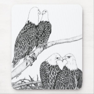 TAPIS DE SOURIS EAGLES HARRIET + M ET L'HÉRITAGE CONTINUE FORT