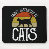 Tapis De Souris Easily Distracted By Cats (Devant)