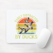 Tapis De Souris Easily Distracted Duck Hunting Gift Dad Hunter Son (Avec souris)