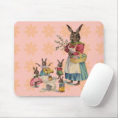 Tapis De Souris Easter Bunny Chckens Bunnies Eggs (Avec souris)