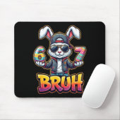Tapis De Souris Easter Bunny Meme Bruh – Funny 6 7 Easter Eggs Des (Avec souris)