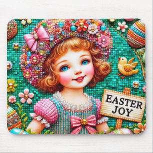 Tapis De Souris EASTER JOY VINTAGE FILLE ~ Pad souris
