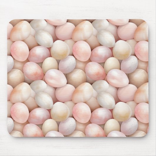 Tapis De Souris Easter Peach Pink Eggs (Devant)