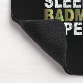 Tapis De Souris Eat Sleep Badminton Repeat  (Coin)
