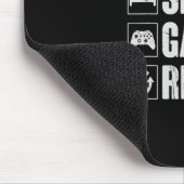 Tapis De Souris Eat Sleep Game Repeat Funny Video Gamer Gift Gamin (Coin)