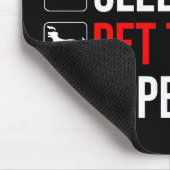 Tapis De Souris Eat. Sleep. Pet The Dog. Repeat (Coin)