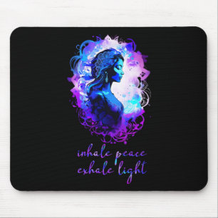 Tapis De Souris Eau aquarelle ésotérique de méditation Inspirez Pa