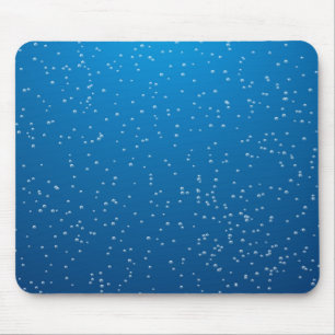 Tapis De Souris Eau Bleue Profonde et Petites Bulles