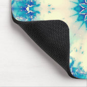 Tapis De Souris Eau congelée Flocon d'hiver bleu gelé (Coin)