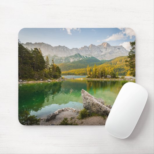 Tapis De Souris Eau | Dachstein Mountains Lake Allemagne (Avec souris)