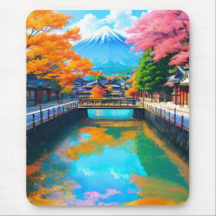 Tapis De Souris Eaux Tranquilles : La réflexion du Mt. Fuji