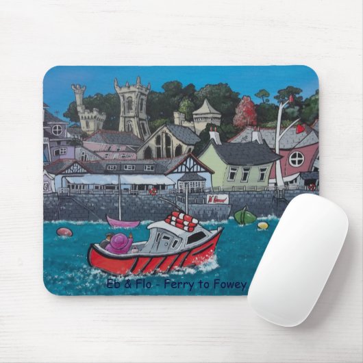 Tapis De Souris Eb et Flo - ferry à Fowey (Avec souris)
