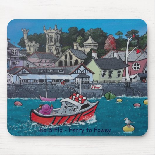 Tapis De Souris Eb et Flo - ferry à Fowey (Devant)