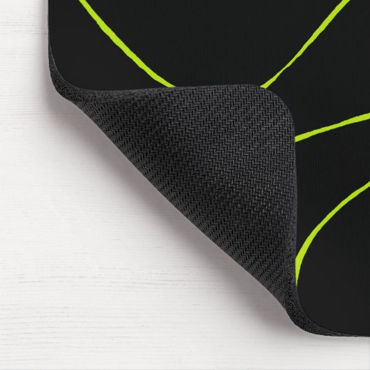 Tapis De Souris Ebb et flux 2 en Lime vert et noir (Coin)