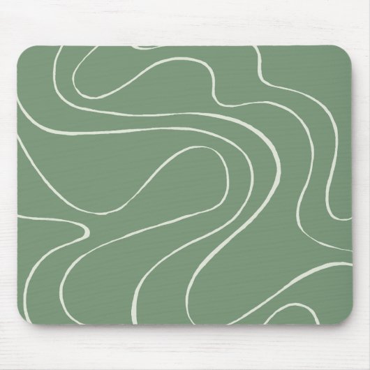 Tapis De Souris Ebb et flux 2 en vert (Devant)