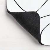 Tapis De Souris Ebb et flux 2 - Noir et blanc (Coin)