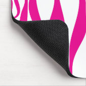 Tapis De Souris Ebb et flux 4 en Magenta et Blanc (Coin)