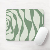 Tapis De Souris Ebb et flux 4 en vert (Avec souris)
