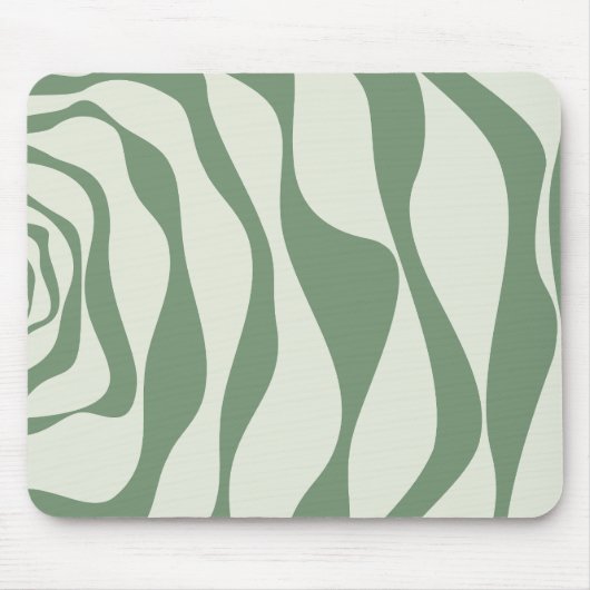 Tapis De Souris Ebb et flux 4 en vert (Devant)