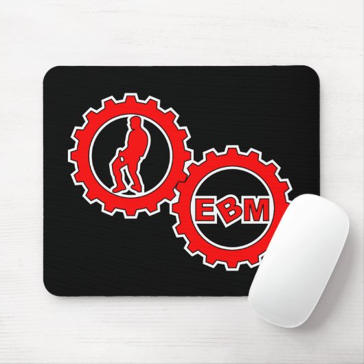 Tapis De Souris EBM Logo_3 (Avec souris)