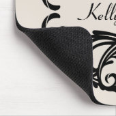 Tapis De Souris Ebony Chic Damask Mousepad (Coin)