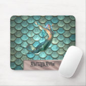 Tapis De Souris Écailles de queue de sirène (Avec souris)