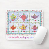 Tapis De Souris Échantillon de fleur de théière Souris Chamomile (Avec souris)