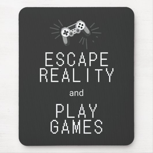 Tapis De Souris Échapper à la réalité Jeux Rétro (Devant)
