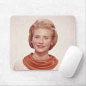 Tapis De Souris Écharpe de port de femme (Avec souris)