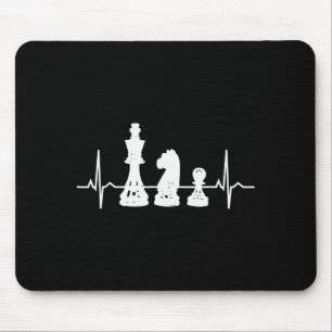 Tapis De Souris Échecs de battement de cœur - Cadeaux de pièces d'