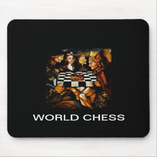 TAPIS DE SOURIS ÉCHECS DU MONDE, MOUSEPAD