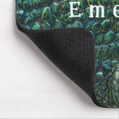 Tapis De Souris Echelle de reptile vert Texture Mousepad (Coin)