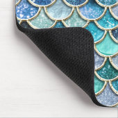 Tapis De Souris Échelles argentées de sirène de parties (Coin)