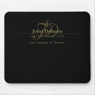 Tapis De Souris Échelles chiques d'or de la justice