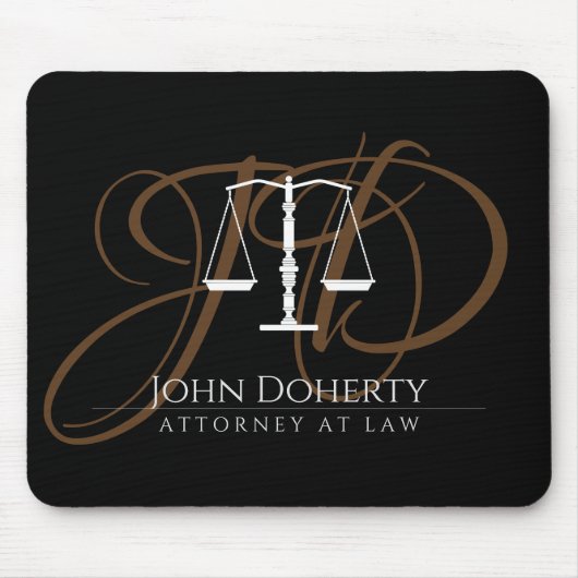 Tapis De Souris Échelles de justice | Droit (Devant)